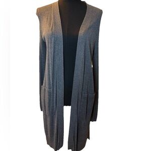 INC International Concepts Women's Gray Long Sleeve Open Sweater, NWT, XS